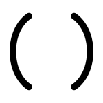 Brackets Round Duotone SVG Icon